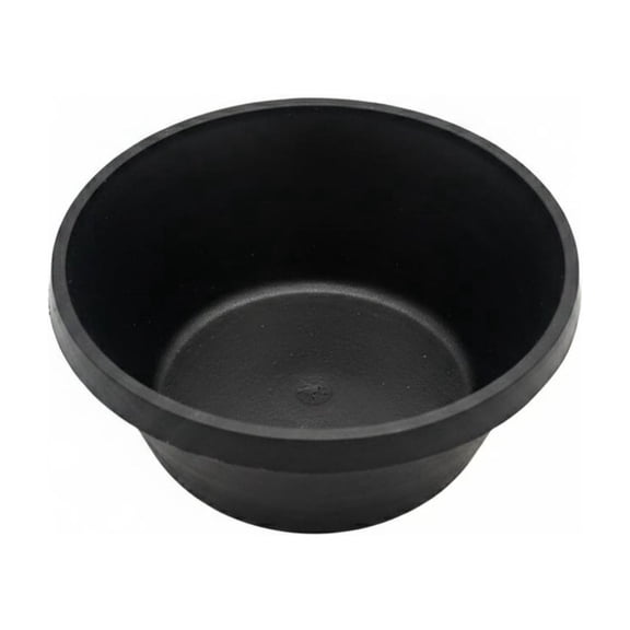 Serenable 1 Count Rubber Dog Feeding Bowl Round Pet Food Pan Wear-resistant Stable 1L Capacity for Kittens Puppies Indoor