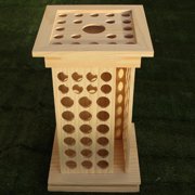 Serenable 125 Slots Essential Oil Bottle Holder Nail Polish Display Holder Tray Tabletop Vertical Essential Oil Storage Rack for Studio