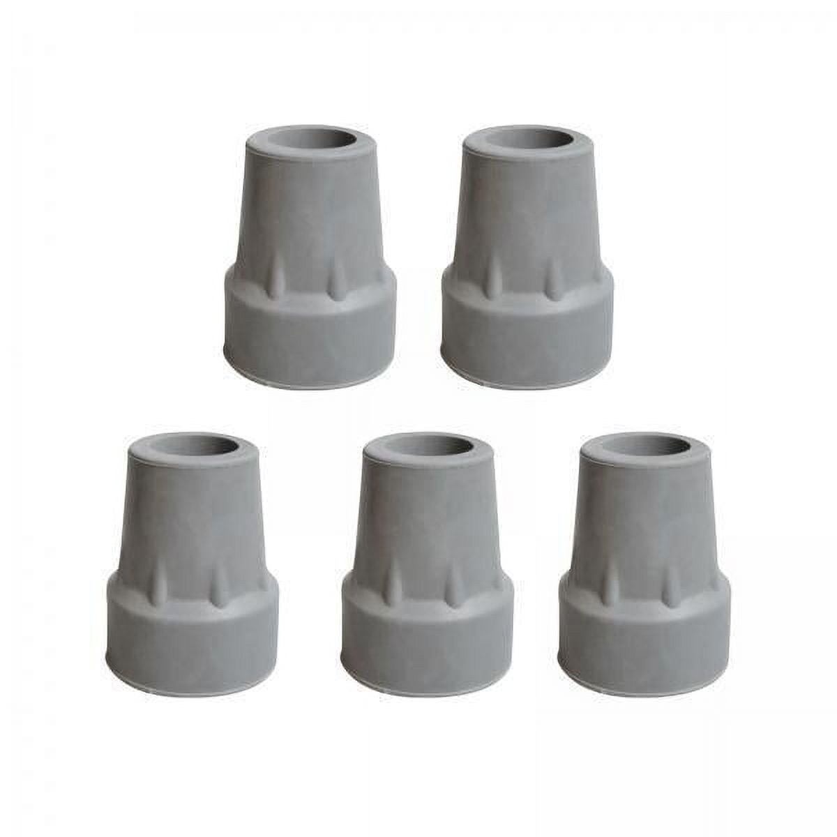 Serenable 3x5x Cane Tips Universal Non Slip Protectors Cover Rubber Tips gray