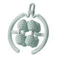 thumbnail image 1 of Serenable 8 Wheel Massage Roller Muscle Roller Neck Adjustable Circular Leg Clamp Deep Tissue Massage Tool for Sports Yoga Swimmer Gym Cyan, 1 of 9