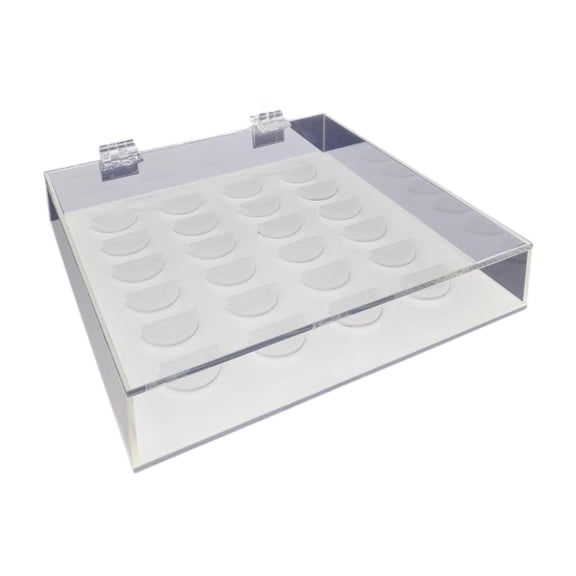 Serenable Acrylic Eyelash Storage Box Lash Display Case Large Capacity for Beauty Salon Personal Sturdy Eyelash Holder Makeup Organizer