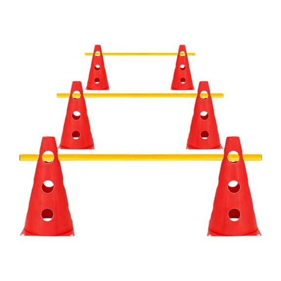 Serenable Adjustable Obstacle Training Set Interactive for Running Pet Exercise Sports 3Pcs