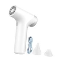 Serenable Air Duster Cordless fan Air Blower Hair Fan Powerful fan for Outdoor Salon Home Laptop Cleaning White