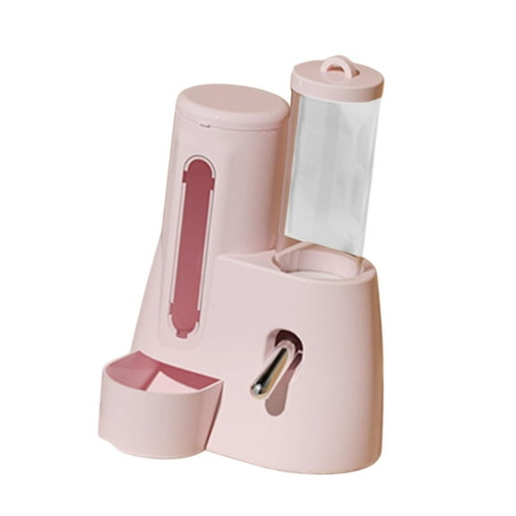 Serenable Automatic Hamster Feeder Hamster Water Bottle for Mice Ferrets Small Animals 125ml pink