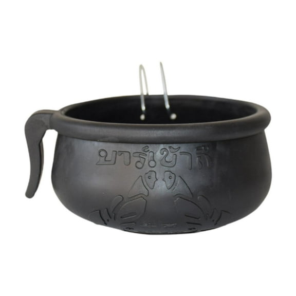 Serenable Bird Food Feeder Rubber Hanging Bowl Gamefowl Feeder for Coop Squirrel Quail 12cmx5.9cm Black