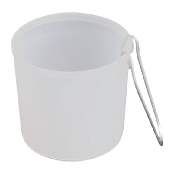 Serenable Bird Food Feeder Rubber Hanging Bowl Gamefowl Feeder for Coop Squirrel Quail 8.3cmx8cm White