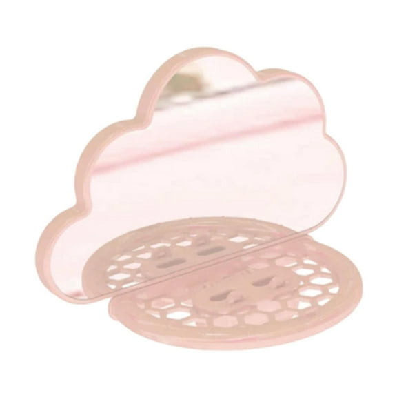 Serenable Bird Mirror with Perch Stand, Birdcage Perches Mirror Chewing Toy, Cloud Shaped Bird Cage Stand Toy, Cage Accessories