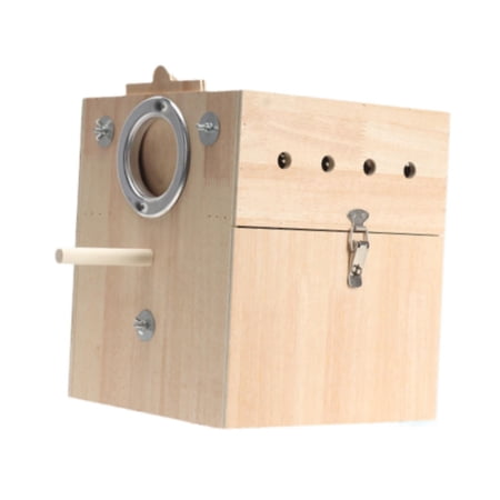 Serenable Bird Nest Box Parrot Mating Box Cage Breathable Hatching Parrots Mating House, Birds Breeding Box for Conures Cockatiel Finch right hanging