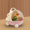 thumbnail image 1 of Serenable Bird Travel Cage with Heater Carrying Birdcage for Parrots Budgies Parakeets Pink, 1 of 7