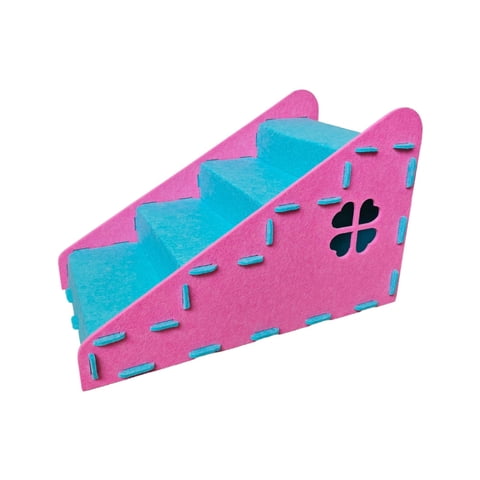 Serenable Cat House Dog Steps Pet Stairs Sturdy Indoor Ladder with Felt Traction Pads for Secure Climbing for Small Dogs and Cats