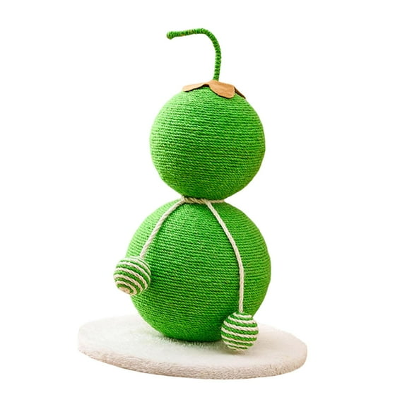 Serenable Cat Scratcher Ball Sisal Scratch Post Grind Claw Cute Cat Scratcher Cat for Indoor Cats Kittens Training Green