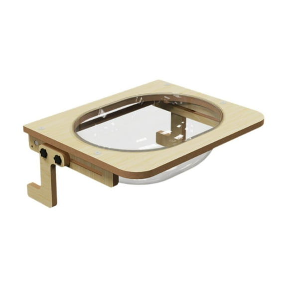 Serenable Cat Window Perch Window Seat Easy to Clean for Indoor Cats Clear Space Saving Window Mounted Cat Furniture s Cat Bed