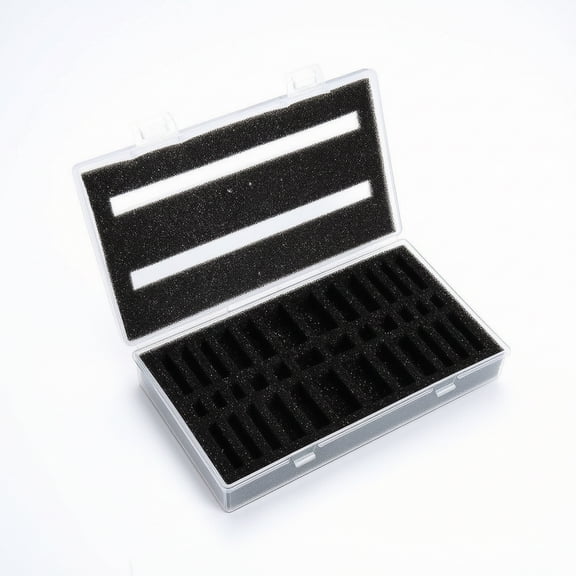 Serenable Clear Case Storage Box Organizer Miniature Figurines Foam Interior Lightweight Build for Hobby Travel and Home