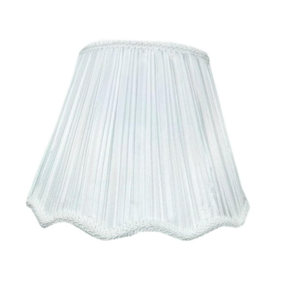 Serenable Cloth Lamp Shade Lampshade Table Lamp/Floor Lamp Replacement Lightweight Home Decoration Lamp Cover for Bedroom Office White Curved