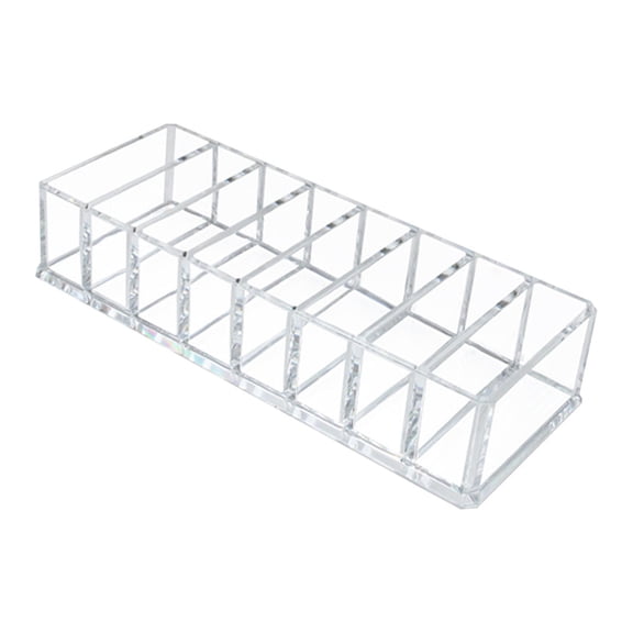 Serenable Compact Make Up Organizer Made of Acrylic, Display Case for Skincare Cosmetics, Make Up Organizer with 8 Cube Compartments for Dressing Table, Lipstic