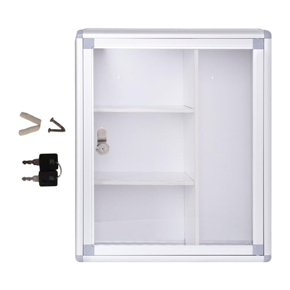 Serenable Container Storage Bin Portable Aluminum Alloy Storage Case Storage Box for Camping Family Use Dorms Office Home B