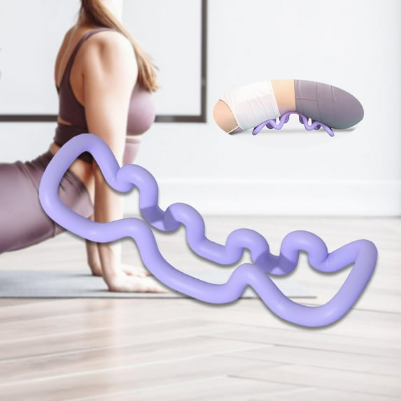 Serenable Deep Tissue Massage Back Stretcher Professional Athletes Gift Full Body Massage Device Multipurpose for Waist Neck Body Arms Light Purple