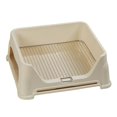 thumbnail image 1 of Serenable Dog Toilet, Dog Potty, Anti- Guard, Raised Fence with Wall, Potty Pan for , Small Animals, Outdoor , beige, 1 of 9