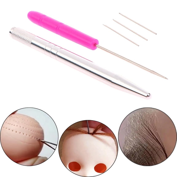 Serenable Doll Hair Implant Tool Repair Reusable Supply Practical Doll Hair Making Kit