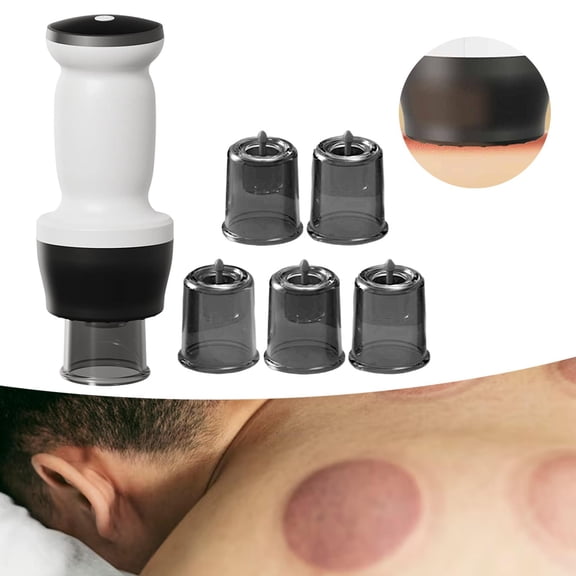 Serenable Electric Cupping Massage Body Massage Rechargeable Electric Scraping Instrument Vacuum Cupping Machine for Waist Legs Arm SPA