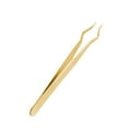 thumbnail image 1 of Serenable Eyelash Extension Tweezers Ergonomic Portable Lightweight Eyelash Tweezers Gold, 1 of 9