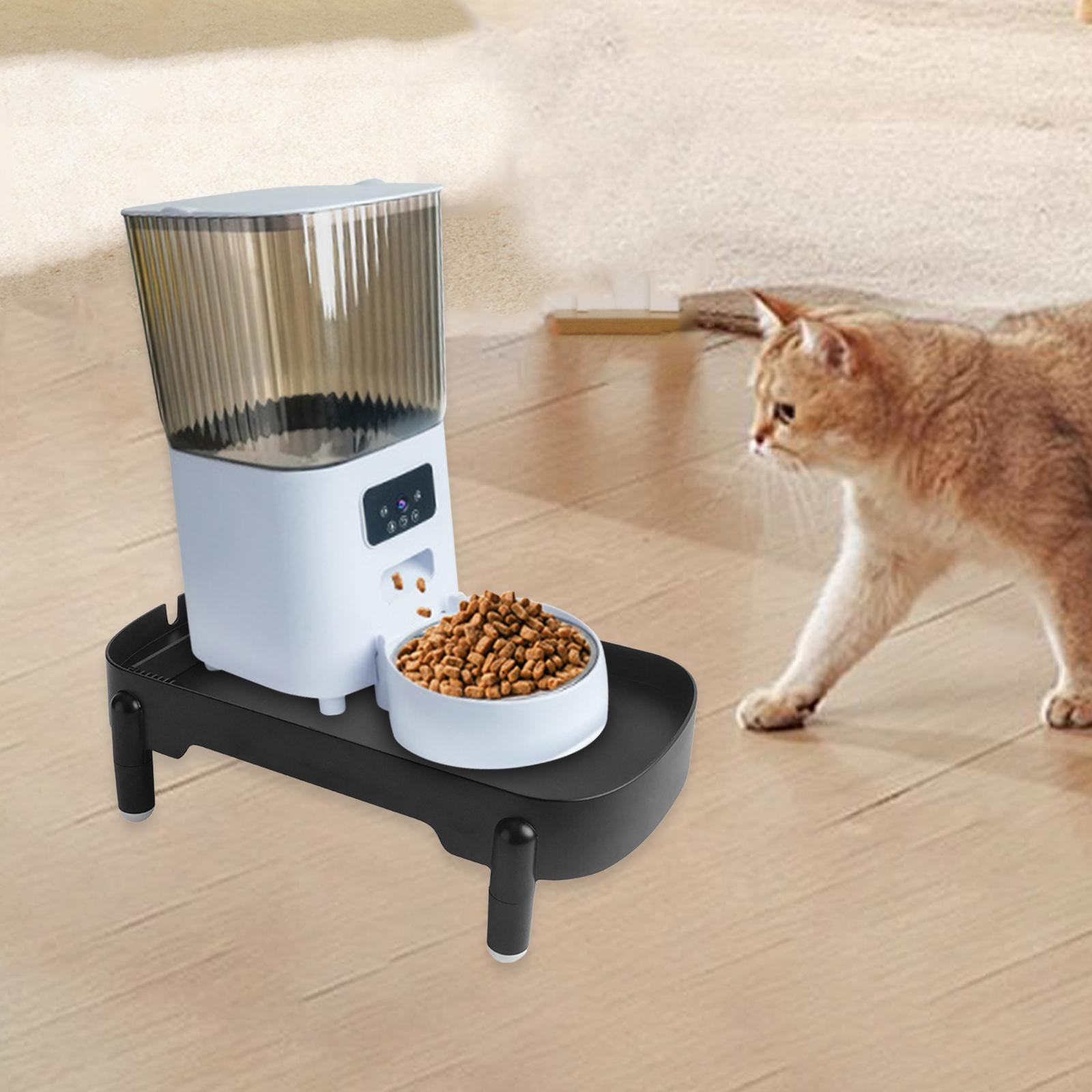 Serenable Feeder Stand Simple to Use Elevated Holder for Automatic Feeders for Home Dogs Black