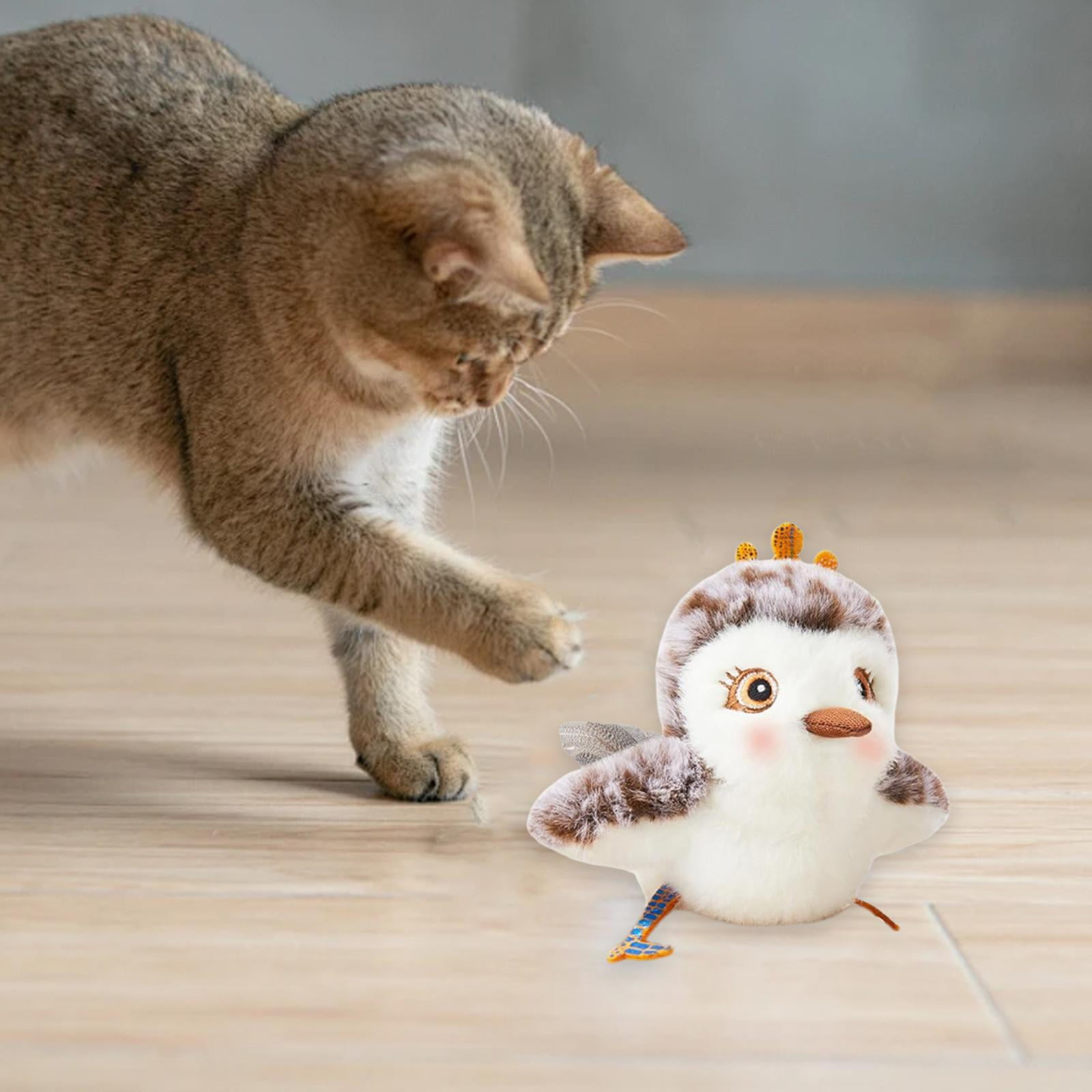 Serenable Flapping Bird Cat Toy Motion Activated Lifelike Electric Three Mode for Indoor Cats Cat Exercise Toy USB Rechargeable Style B