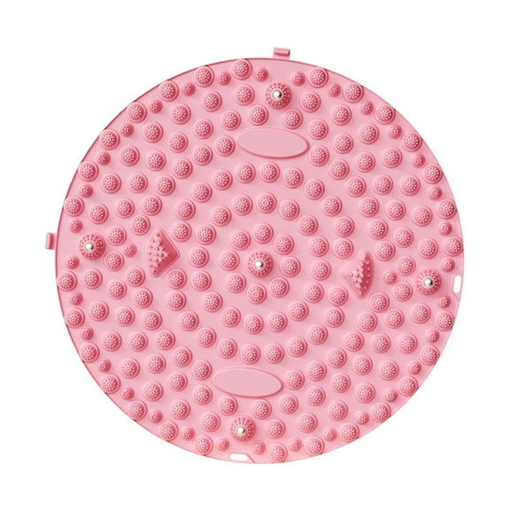 Serenable Foot Massager Mat Finger Pressure Board 35cm to Clean Massage Tool Stand up Pad for Worker Home Workout Long Sitting Pink