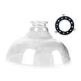thumbnail image 1 of Serenable Glass Lamp Shade Light Cover Diameter 9.57inch Resistant to High Temperature Lighting Accessories Home Decoration for E27/E26 Transparent, 1 of 9