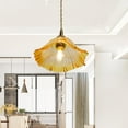 thumbnail image 1 of Serenable Glass Lampshade Pendant Light Lamp Shade Bathroom Restaurant Chandelier Ceiling Kitchen Fitting Office Decorative Lamp Cover Yellow, 1 of 10