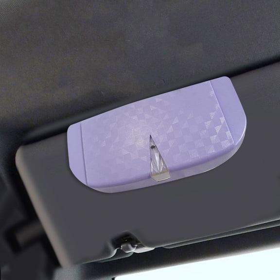 Serenable Glasses Box for Car Sun Visor Decor Organizer for Vehicle Auto Interior Purple