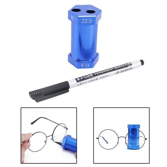 Serenable Glasses Horizontal Vertical Line Measure Easy to Use Lightweight with Scales