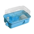 thumbnail image 1 of Serenable Hamster Cage Hamster Habitat Creative Exercise Playing House Ventilation Small Animal Cage House for Rabbits Sugar Glider Rats Blue, 1 of 9