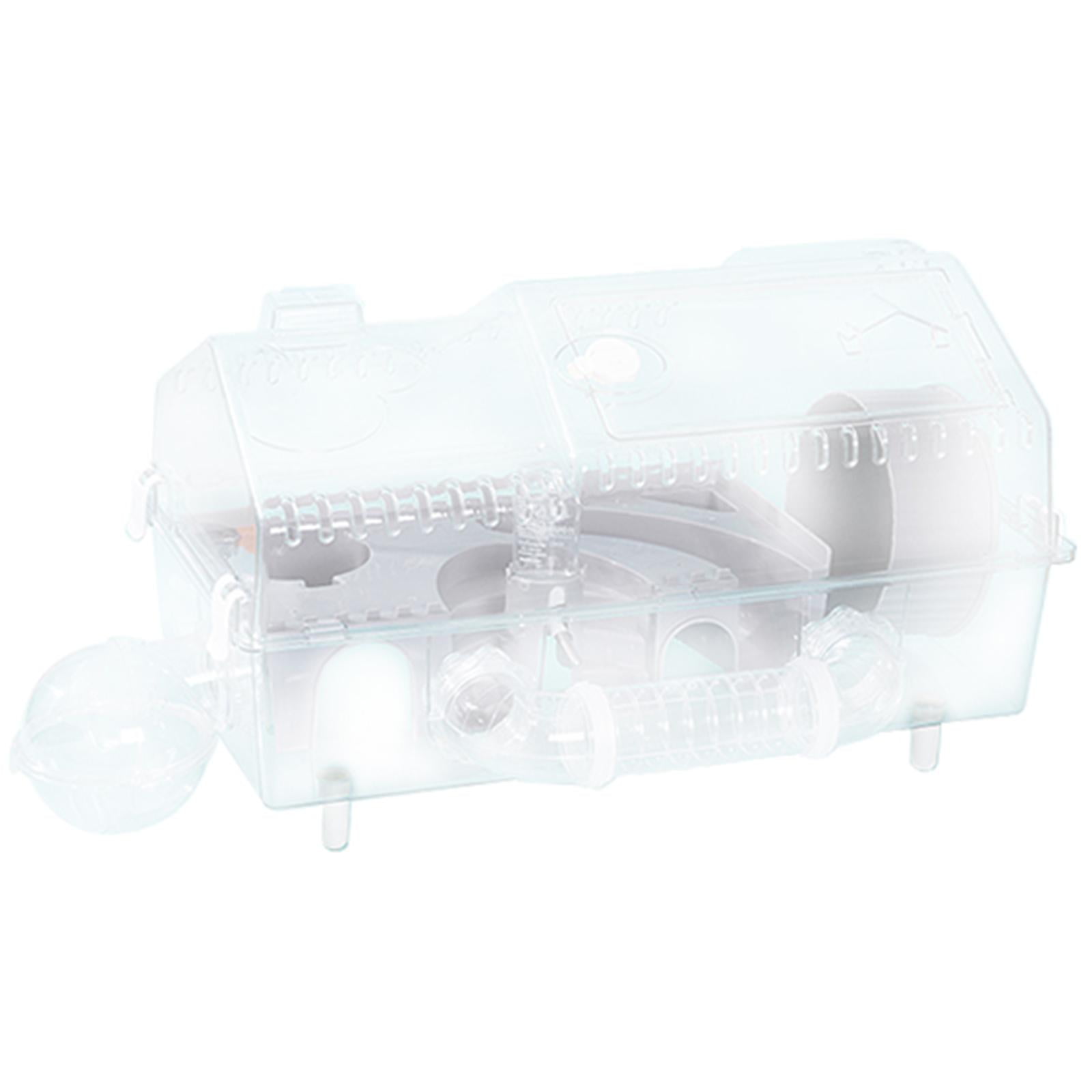 Serenable Hamster Cage Hamster House Creative Multifunction Breathable Small Animal Cage Hamster Habitat for Mice Gerbils Small Animals gray