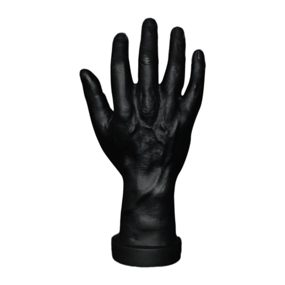 Serenable Hand Model Jokes Toy Lifelike,Photo Props,Fake Hand Mannequin Hand for Cosplay Decoration Jewelry Display Party Nail Training black