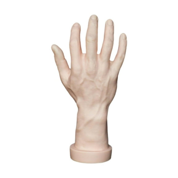 Serenable Hand Model Jokes Toy Lifelike,Photo Props,Fake Hand Mannequin Hand for Cosplay Decoration Jewelry Display Party Nail Training skin