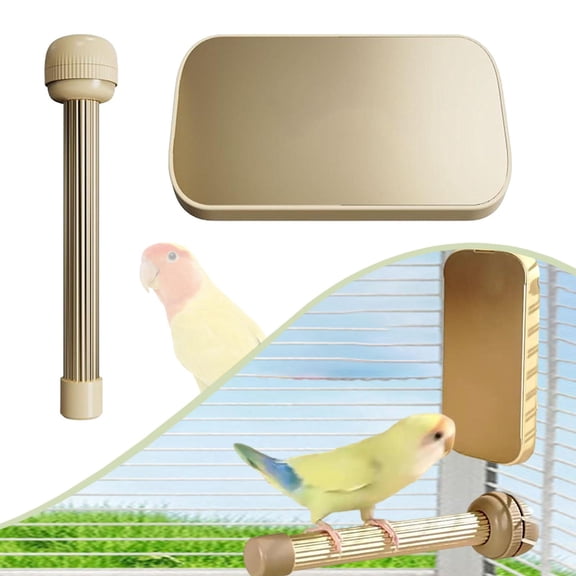 Serenable Heated Bird Perch Bird Cage Warmer Comfort Adjustable Temperature Efficiency Parrot Perch Stand for Lovebirds Canaries