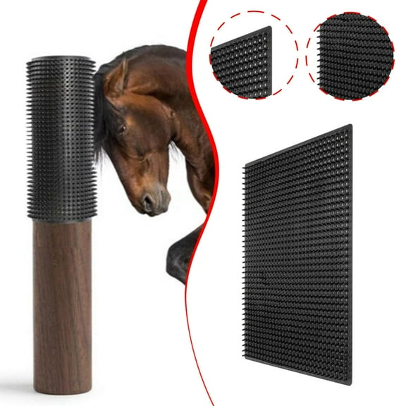 Serenable Horse Scratching Post Pad Cattle Scratcher Cows Animal Livestock Goats Pig Itch Relief Pad Sheep Scratcher Panels Horse Brush S