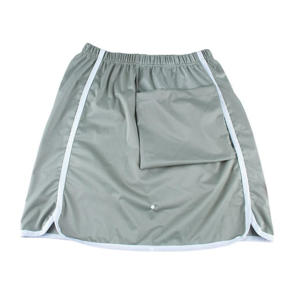 Serenable Incontinence Bed Pad,Adult Diaper Skirt,Lightweight,with Pocket Reusable Skirt Bed Mat for Bedwetting Elderly Disabled Gray Green 3XL