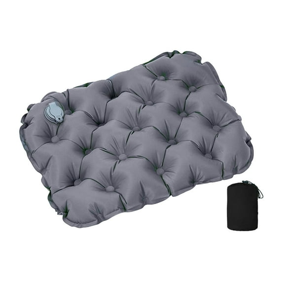 Serenable Inflatable Seat Cushion Folding Sit Mat Pad for Stadium Seat Picnics Outdoor Gray