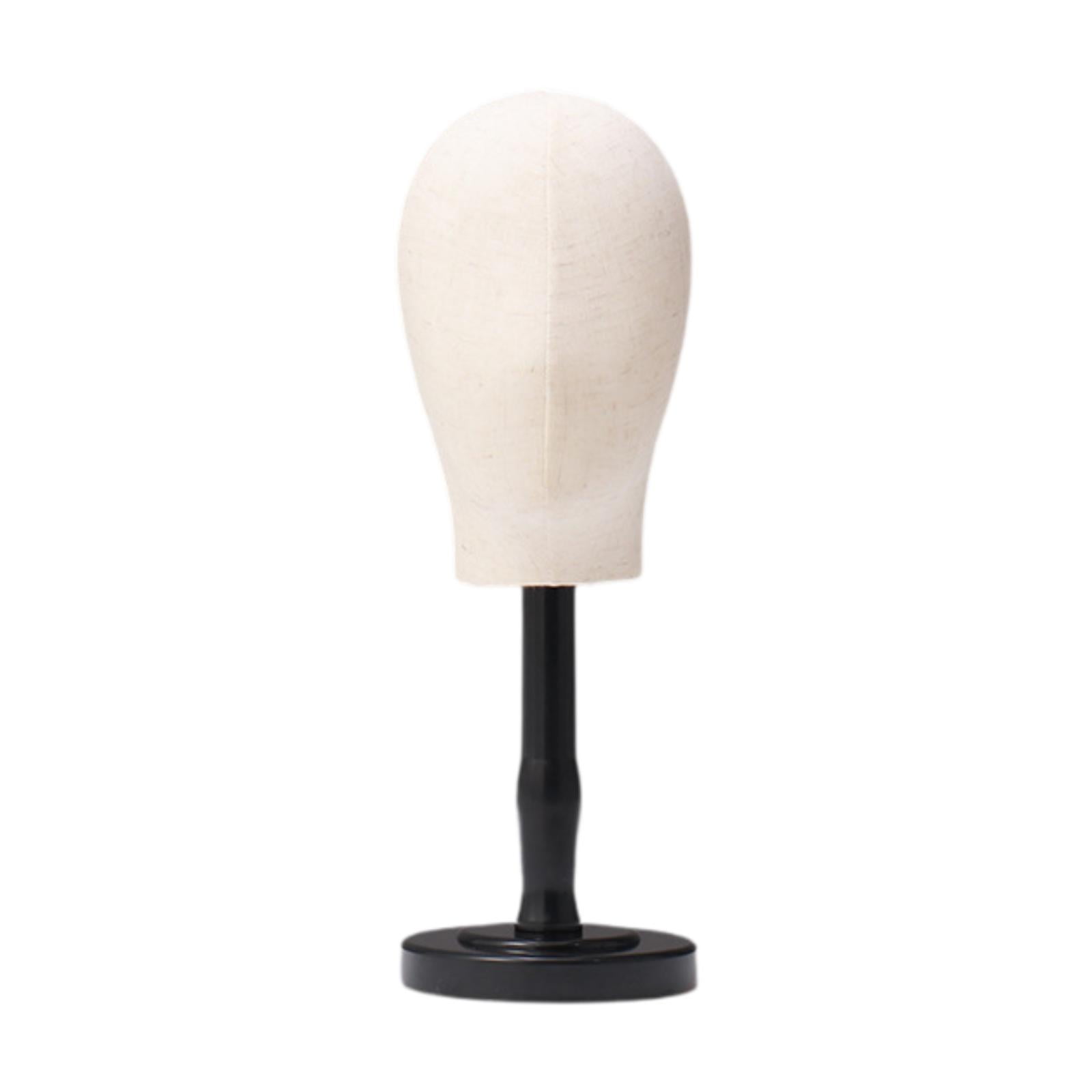 Serenable Mannequin Head Multifunctional Hat Rack Standing Stand for Cap Salon Black Medium
