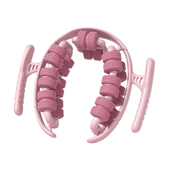 Serenable Massage Roller 360 degree Portable Anti Slip Muscles Roller for Calf Thigh Exercise Pink