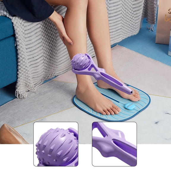Serenable Massage Roller Self Massage Tool Textured Trigger Point for Fitness Effective Lightweight Compact for Leg Easy Grip Portable Purple