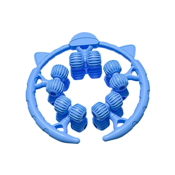 Serenable Massage Roller with 20 Wheels Deep Tissue Massage Tool Muscle Roller Blue