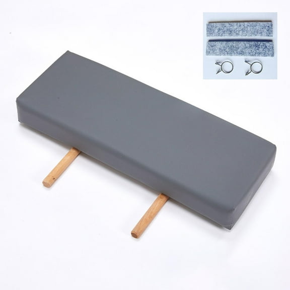 Serenable Massage Table Length Extension Footrest 51x19x6.5cm Simple Insert Fits Most Tables Comfortable Extension Cushion Lightweight gray