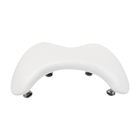 Serenable PU Leather U Shape Arm Rest Detachable Stand for Salons Women Nails Supplies White