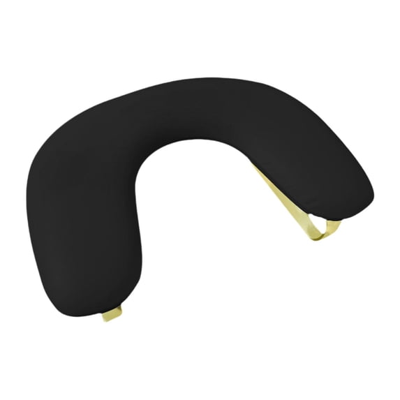Serenable PU Leather U Shape Arm Rest Detachable Tilt Design Comfortable Portable Non Slip for Table Nails Tech Salon Use Acrylic Nails Black