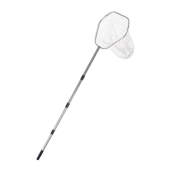 Serenable Poultry Net Chicken Catcher Stainless Steel Chicken Grabbing Gadget,Handy Coop Accessories for Goose Fishnet Outdoor Animals with Net