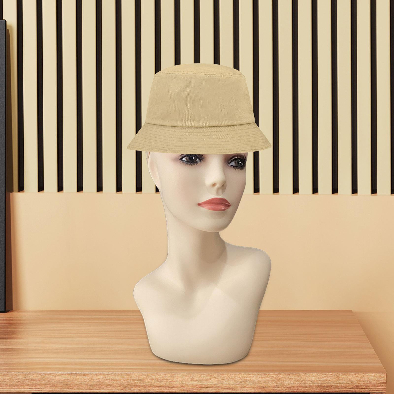 Serenable Realistic Mannequin Head, Display Stand, Smooth Manikin Head for Displaying Making Styling Glasses Hairpieces Scarf