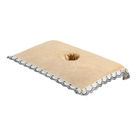 Serenable Salon Massage Table Towel Absorbent Towel with Hole Soft Message Bed Cloth Face Hole Massage for Beauty Salon SPA brown